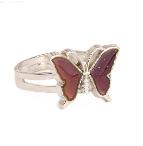 feeling creative change mood butterfly emotion changeable gemstone ring temperature control color rings band adjustable, Silver
feeling creative change mood butterfly emotion changeable gemstone ring temperature control color rings band adjustable, Silver