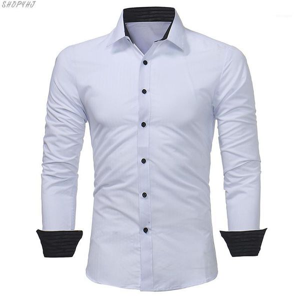 new brand business men slim fit dress shirt male jindian long sleeves casual shirt men stripe spring1, White;black
new brand business men slim fit dress shirt male jindian long sleeves casual shirt men stripe spring1, White;black