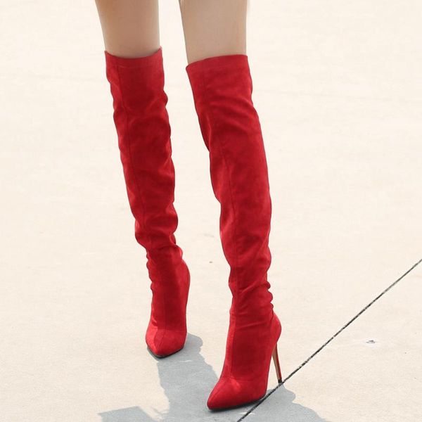 brand new big size 46 thin high heels pointed toe over the knee boot for party ladies fashion winter boots shoes women, Black
brand new big size 46 thin high heels pointed toe over the knee boot for party ladies fashion winter boots shoes women, Black