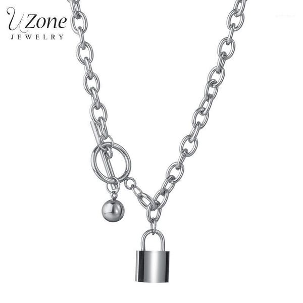 pendant necklaces uzone noble stailess steel padlock necklace interlocking layered chain for women men couple jewelry party gift1, Silver
pendant necklaces uzone noble stailess steel padlock necklace interlocking layered chain for women men couple jewelry party gift1, Silver