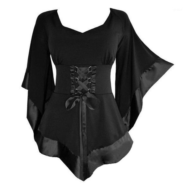 liva girl 2018 fashion women lace up shirts trumpet sleeve blouses asymmetric hem 1, White
liva girl 2018 fashion women lace up shirts trumpet sleeve blouses asymmetric hem 1, White