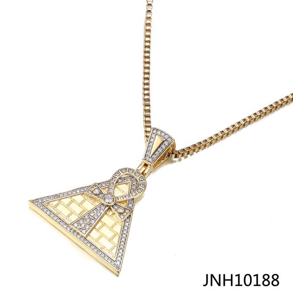 europe and america creative new the ancient egyptian temple cross pendant copper two-color plating jewelry, Silver
europe and america creative new the ancient egyptian temple cross pendant copper two-color plating jewelry, Silver
