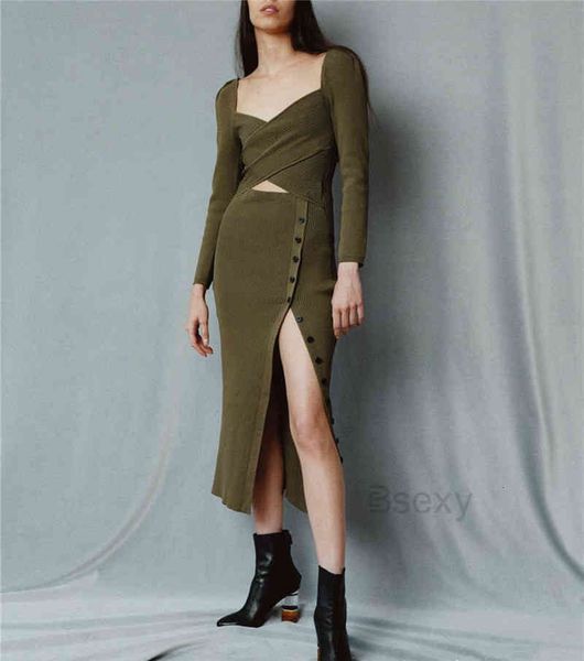 casual dresses fake 2 piece sweater women backless long sleeve hollow out side split brand designer tight knitted midi k6jr, Black;gray
casual dresses fake 2 piece sweater women backless long sleeve hollow out side split brand designer tight knitted midi k6jr, Black;gray
