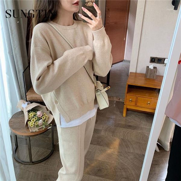 sungtin spring 2 piece knitted sets women pullover sweater & elastic high waist harem pants female soft warm casual outfits chic1, Gray
sungtin spring 2 piece knitted sets women pullover sweater & elastic high waist harem pants female soft warm casual outfits chic1, Gray