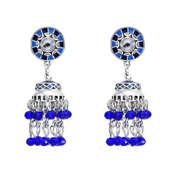 ethnic hollow turkish colorful bead jhumka earrings for women vintage jewelry silver color bell tassel dangling earrings
ethnic hollow turkish colorful bead jhumka earrings for women vintage jewelry silver color bell tassel dangling earrings