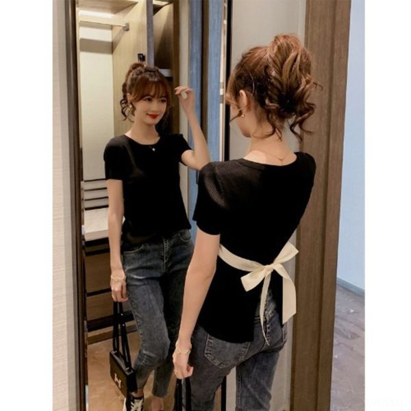 d1gve design t back lace up fitopcoat2020 spring new women's short sleeve t-shirt lim sense and versatile bottoming shirt gkmsx g, White
d1gve design t back lace up fitopcoat2020 spring new women's short sleeve t-shirt lim sense and versatile bottoming shirt gkmsx g, White