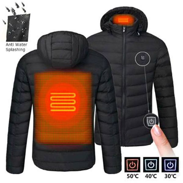 men's down & parkas electric heating jackets outdoor waistcoat usb long sleeves hooded vest warm winter thermal clothing jacket, Black
men's down & parkas electric heating jackets outdoor waistcoat usb long sleeves hooded vest warm winter thermal clothing jacket, Black