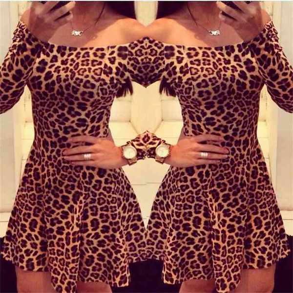 women leopard dresses summer off shoulder bodycon party club dress leopard long sleeve mini women dress vestido, Black;gray
women leopard dresses summer off shoulder bodycon party club dress leopard long sleeve mini women dress vestido, Black;gray