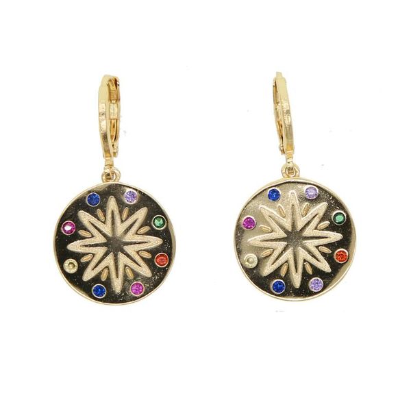 2021 luxury colorful round coin gold color earring for women rainbow cz engrave north star bohemia style fashion jewelry gifts, Golden;silver
2021 luxury colorful round coin gold color earring for women rainbow cz engrave north star bohemia style fashion jewelry gifts, Golden;silver