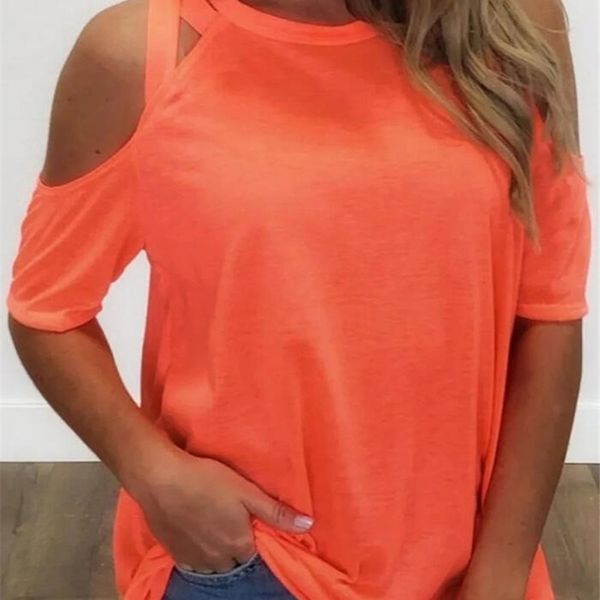 fashion cold shoulder shirt women summer new criss-cross blouse female casual shirts loose blouse camisetas verano y200622, White
fashion cold shoulder shirt women summer new criss-cross blouse female casual shirts loose blouse camisetas verano y200622, White