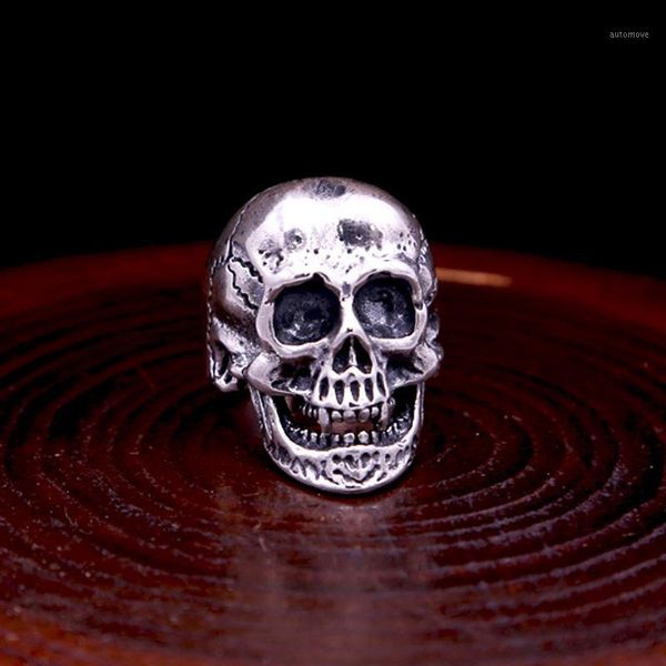 fnj skull ring 925 silver jewelry new fashion punk s925 sterling silver rings for men adjustable size 8.5-10.5 bague1
fnj skull ring 925 silver jewelry new fashion punk s925 sterling silver rings for men adjustable size 8.5-10.5 bague1