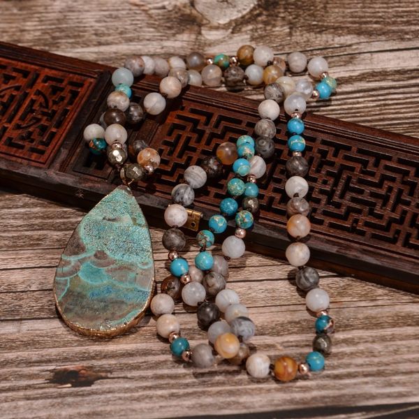 women's fashion handmade boho necklace mix natural stones big teardrop pendant necklace lariat beads knotted bohemia necklace t200113, Silver
women's fashion handmade boho necklace mix natural stones big teardrop pendant necklace lariat beads knotted bohemia necklace t200113, Silver