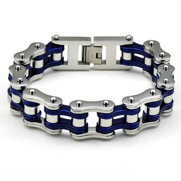 men women 316l stainless steel blue bike biker bracelet punk rock bicycle chain 16mm large motor chain bracelet multiple colour, Black
men women 316l stainless steel blue bike biker bracelet punk rock bicycle chain 16mm large motor chain bracelet multiple colour, Black