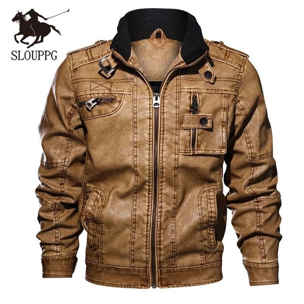 autumn and winter men's collar solid color washed pu leather jacket jacket large size motorcycle ou code leather men 201026, Black
autumn and winter men's collar solid color washed pu leather jacket jacket large size motorcycle ou code leather men 201026, Black