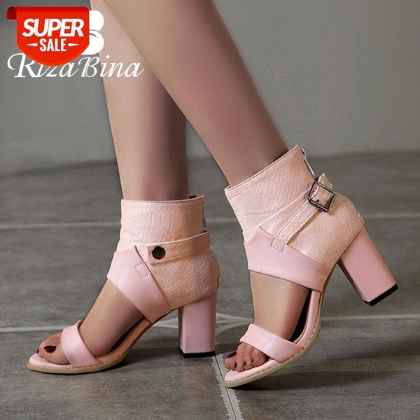 rizabina 2020 new women high heel sandals buckle zipper fashion summer shoes women party office lady footwear size 34-43 #0r8a, Black
rizabina 2020 new women high heel sandals buckle zipper fashion summer shoes women party office lady footwear size 34-43 #0r8a, Black