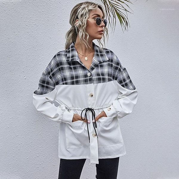 knoyeer plaid contrast color blouse shirt women vintage long sleeve elegant spring autumn casual loose lady blusas fall 20201, White
knoyeer plaid contrast color blouse shirt women vintage long sleeve elegant spring autumn casual loose lady blusas fall 20201, White