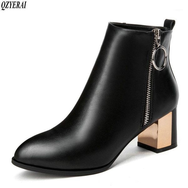 hoof heel genuine leather ankle boots women autumn lady high heels shoes a263 fashion woman black beige square toe zipper boots1
hoof heel genuine leather ankle boots women autumn lady high heels shoes a263 fashion woman black beige square toe zipper boots1