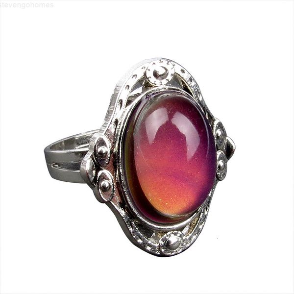 feeling new change mood oval emotion changeable gemstone ring temperature control color rings women designer jewelry acc, Silver
feeling new change mood oval emotion changeable gemstone ring temperature control color rings women designer jewelry acc, Silver