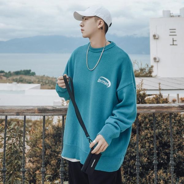 men's sweaters embroidery pullovers winter jumpers knitwear harajuku crewneck blue sweater thicken chompas para hombre fashion clothing, White;black
men's sweaters embroidery pullovers winter jumpers knitwear harajuku crewneck blue sweater thicken chompas para hombre fashion clothing, White;black