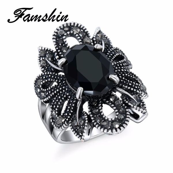 famshin punk rock ring jewelry silver color ancient ways black stones hollow out female personality hipster index finger rings, Golden;silver
famshin punk rock ring jewelry silver color ancient ways black stones hollow out female personality hipster index finger rings, Golden;silver