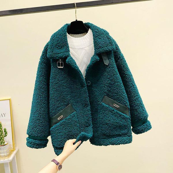 korean winter autumn skin of the fake lamb stuffed women's fashions elegant ladies loose grain short casual outwear r814 7zky, Black
korean winter autumn skin of the fake lamb stuffed women's fashions elegant ladies loose grain short casual outwear r814 7zky, Black