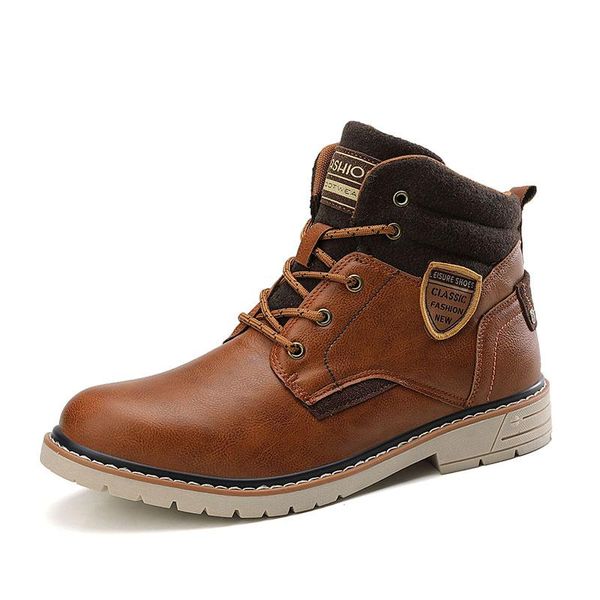 brand winter men snow boots warm plush men's boots waterproof leather ankle outdoor non-slip men's hiking sneakers, Black
brand winter men snow boots warm plush men's boots waterproof leather ankle outdoor non-slip men's hiking sneakers, Black