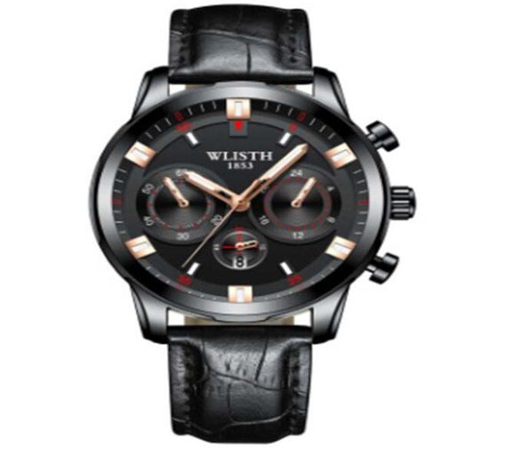 hbp new style quartz movement 41mm full fuction black dial men watch black leather band ing, Slivery;brown
hbp new style quartz movement 41mm full fuction black dial men watch black leather band ing, Slivery;brown