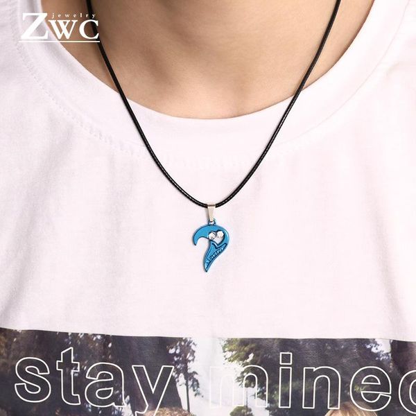 pendant necklaces 2 pieces/set half heart crystal pendants for women friendship friend alloy couples hanging necklace modern jewelry, Silver
pendant necklaces 2 pieces/set half heart crystal pendants for women friendship friend alloy couples hanging necklace modern jewelry, Silver