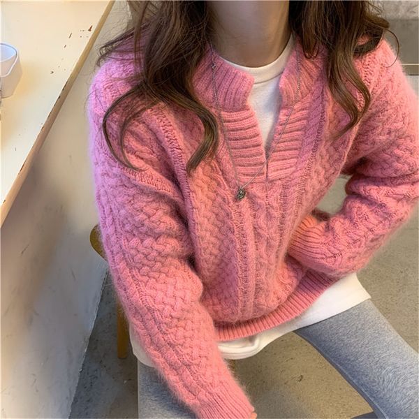 2021 new korean women's blouse sweet retro-color torsion, autumn released with cleavage sleeve long pink green pullovers rl9y, White;black
2021 new korean women's blouse sweet retro-color torsion, autumn released with cleavage sleeve long pink green pullovers rl9y, White;black
