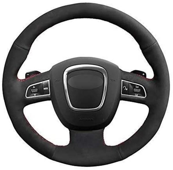 new pattern hand-stitched diy black suede car steering wheel cover for audi a32013 a4 2010 a5 2008-2010 a6 2007
new pattern hand-stitched diy black suede car steering wheel cover for audi a32013 a4 2010 a5 2008-2010 a6 2007
