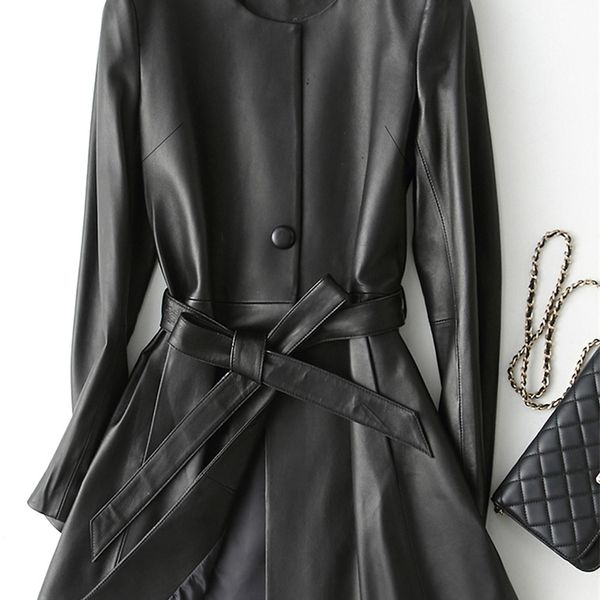 nerazzurri spring autumn black faux leather jacket women long sleeve belt leather coat plus size leather jackets for women 201226
nerazzurri spring autumn black faux leather jacket women long sleeve belt leather coat plus size leather jackets for women 201226