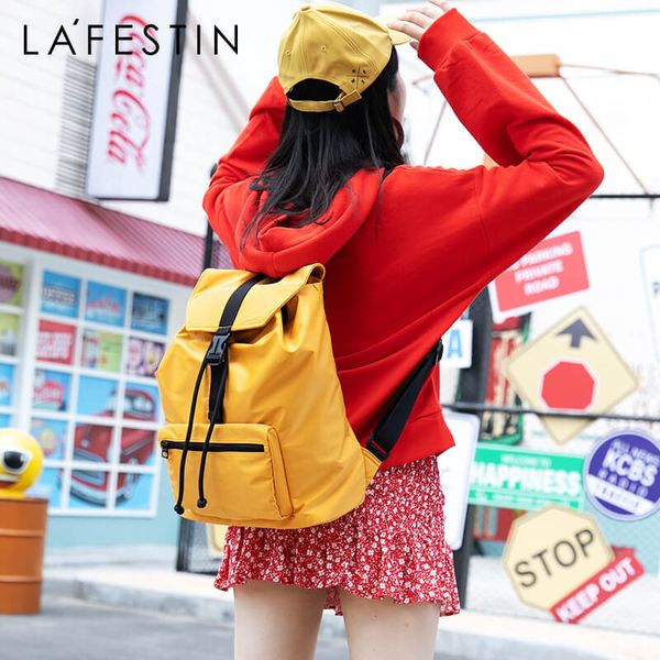 hbp lafestin 2020 new female backpack fashion shoulder bag large capacity backpack women lightweight material foldable