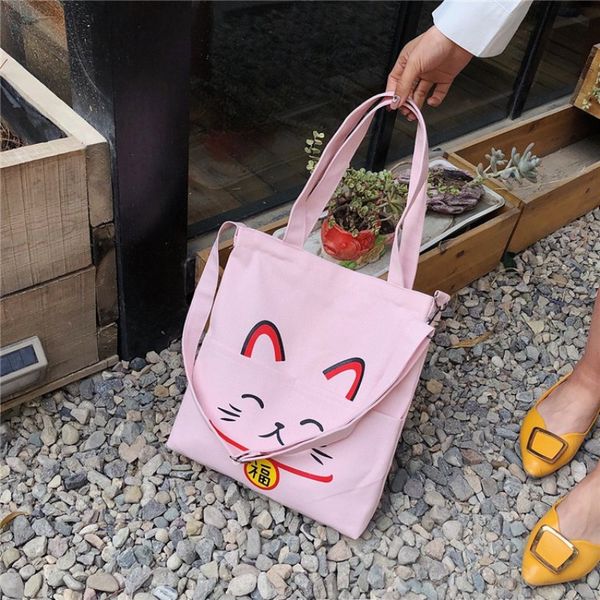 2020 women shoulder book bag new canvas tote handbag for women cute cat print lady zipper messenger bags dropshipping
2020 women shoulder book bag new canvas tote handbag for women cute cat print lady zipper messenger bags dropshipping