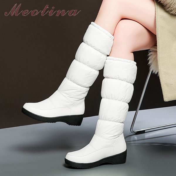 meotina winter fur snow boots women shoes platform wedge heels knee high boots round toe mid heel warm long lady beige 44, Black
meotina winter fur snow boots women shoes platform wedge heels knee high boots round toe mid heel warm long lady beige 44, Black