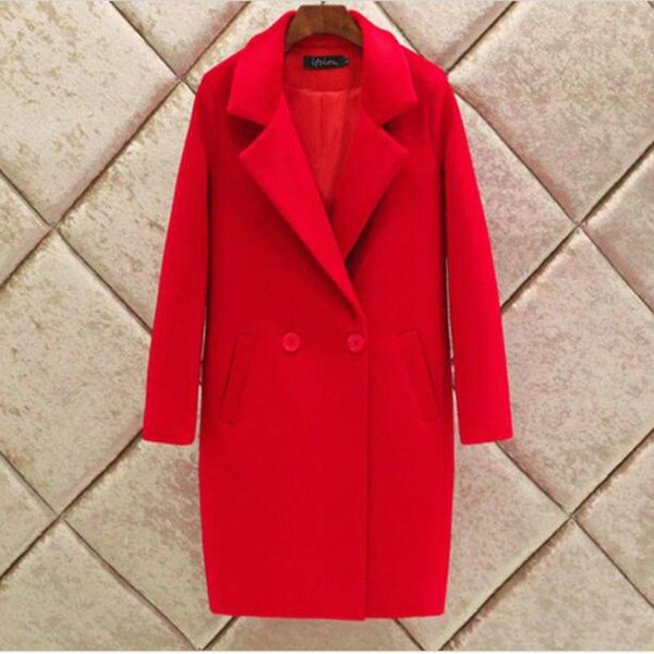 2020 new casaco feminino autumn winter woolen women woolen coat parka cotton padded thick long wool blend coat famale, Black
2020 new casaco feminino autumn winter woolen women woolen coat parka cotton padded thick long wool blend coat famale, Black