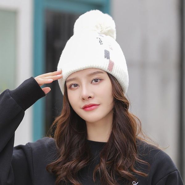 beanie/skull caps 2021 warm winter hats for women thickened knitted wool beanies letters geometric cap fashion lovely pompoms designer bonne, Blue;gray
beanie/skull caps 2021 warm winter hats for women thickened knitted wool beanies letters geometric cap fashion lovely pompoms designer bonne, Blue;gray