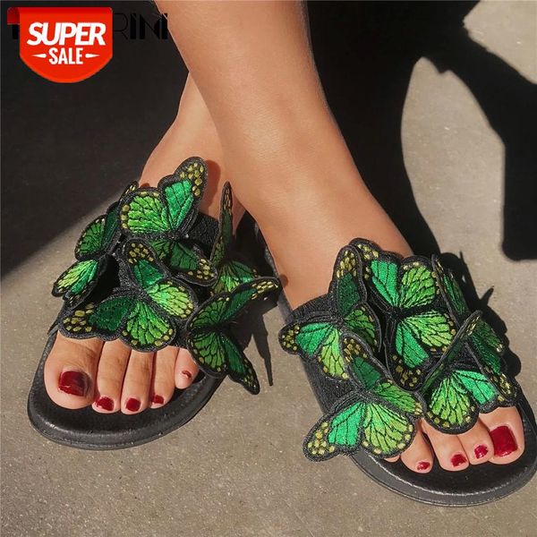 ribetrini sweet butterfly decorating shoes unique fashion decorating beach women slides slip-on low heel summer slides #mz4o, Black 
ribetrini sweet butterfly decorating shoes unique fashion decorating beach women slides slip-on low heel summer slides #mz4o, Black