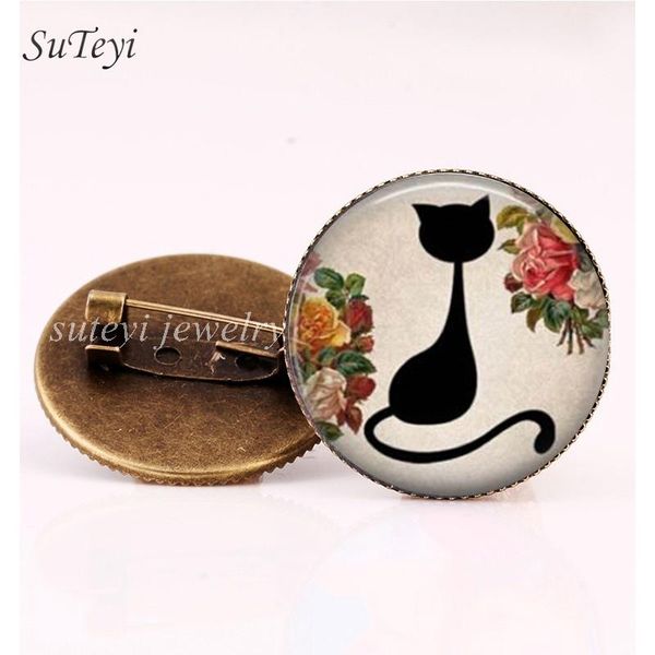 suteyi style classic glass picture quality brooch black pins for handmade art cat women vintage animal jewelry high bbyvdf bdehome, Gray
suteyi style classic glass picture quality brooch black pins for handmade art cat women vintage animal jewelry high bbyvdf bdehome, Gray