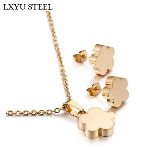 316l stainless steel fashion jewelry set necklace pendant & earrings sets with flower gold sets for women wedding gift, Silver
316l stainless steel fashion jewelry set necklace pendant & earrings sets with flower gold sets for women wedding gift, Silver