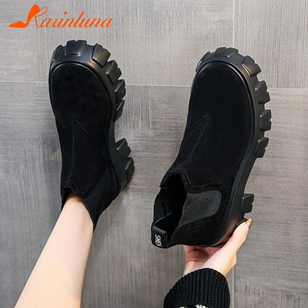 boots karin 2021 ig shoes women puls size 35-40 slip-on ankle flock tire sole skidproof non-slip, Black
boots karin 2021 ig shoes women puls size 35-40 slip-on ankle flock tire sole skidproof non-slip, Black