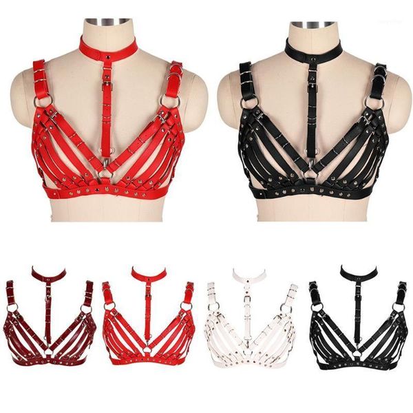 cage leather harness bra goth punk metal rivet strap bondage breast belt lingerie women adjustable party dance rave1, Black;white
cage leather harness bra goth punk metal rivet strap bondage breast belt lingerie women adjustable party dance rave1, Black;white