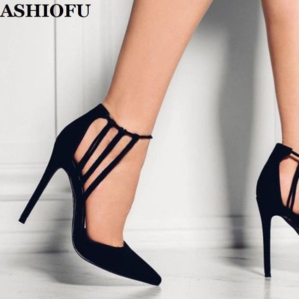 ashiofu handmade simple ladies high heel pumps faux-suede office party shoes daily wear fashion court shoes, Black
ashiofu handmade simple ladies high heel pumps faux-suede office party shoes daily wear fashion court shoes, Black