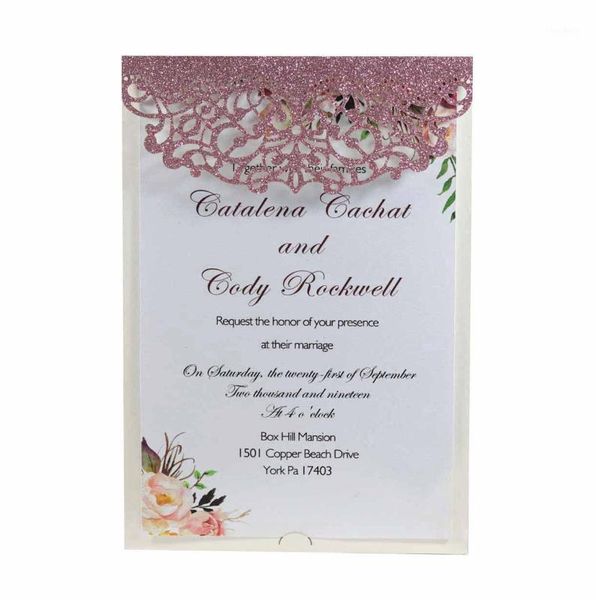 laser cut lace flower wedding invitation card greeting cards for wedding party decor supplies simple style1 
laser cut lace flower wedding invitation card greeting cards for wedding party decor supplies simple style1