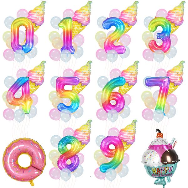 1 set ice cream donuts foil balloon 40inch crystal rainbow number balloons kids birthday party decor globos baby shower supplies
1 set ice cream donuts foil balloon 40inch crystal rainbow number balloons kids birthday party decor globos baby shower supplies