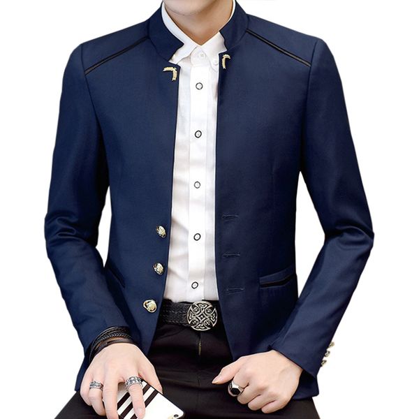 2021 tang new men formal work thin spring fall fashion collar full man casual marry blazer xtu1, White;black
2021 tang new men formal work thin spring fall fashion collar full man casual marry blazer xtu1, White;black