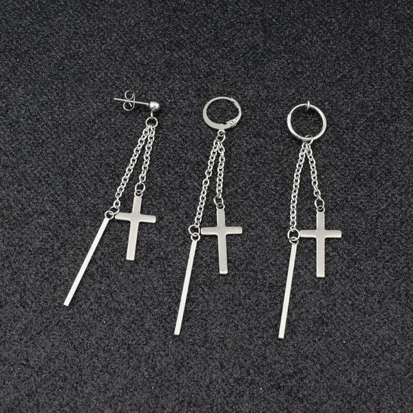 dangle & chandelier stainless steel stud earring square bar long chain crosses pendant earrings for urban rapper punk grunge girls boys gift, Silver
dangle & chandelier stainless steel stud earring square bar long chain crosses pendant earrings for urban rapper punk grunge girls boys gift, Silver
