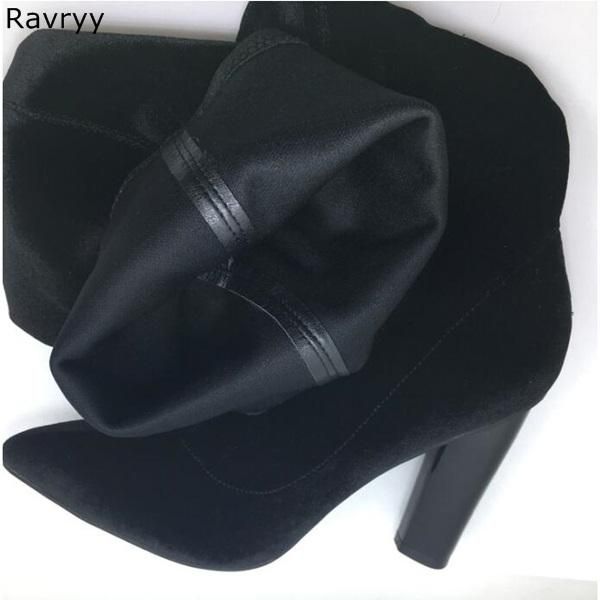 elastic woman long boots black suede lather over-the-knee boots concise style thick heel autumn winter fashion female shoes
elastic woman long boots black suede lather over-the-knee boots concise style thick heel autumn winter fashion female shoes