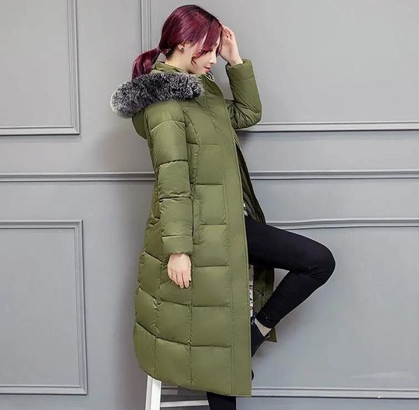 2021 new women's jacket fashions clothes long style plus long-winded size thin heat on the knee female winter coat 2tee, Black 
2021 new women's jacket fashions clothes long style plus long-winded size thin heat on the knee female winter coat 2tee, Black
