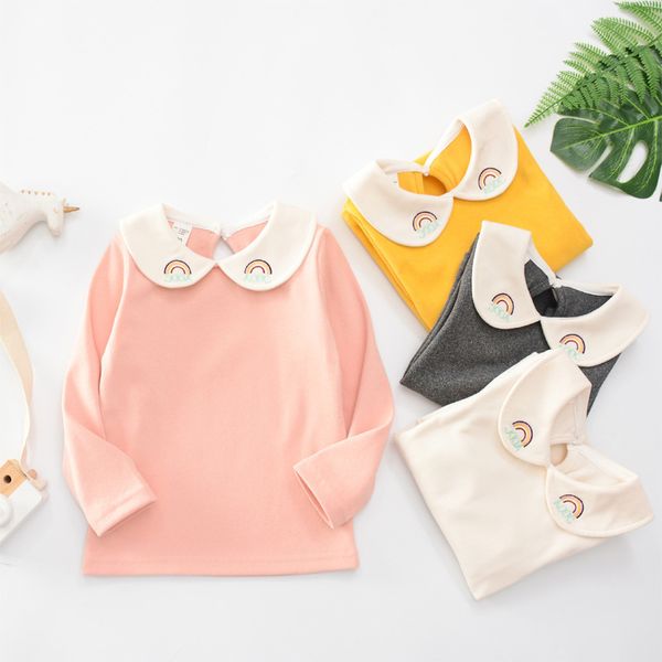 peter pan girls bottoming shirts 2020 autumn new style children's sweater xiao skittles fold-down collar children shirt c, Blue;gray
peter pan girls bottoming shirts 2020 autumn new style children's sweater xiao skittles fold-down collar children shirt c, Blue;gray