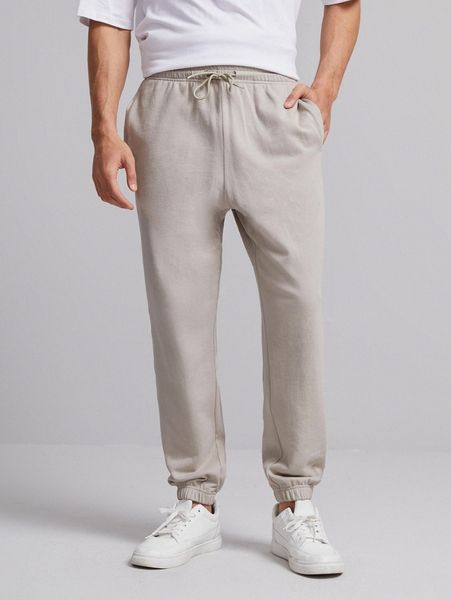 men drawstring slant pocket sweatpants h03a#, Black 
men drawstring slant pocket sweatpants h03a#, Black